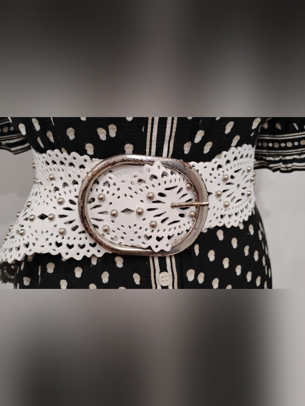 PERFORATED BEBE BELT